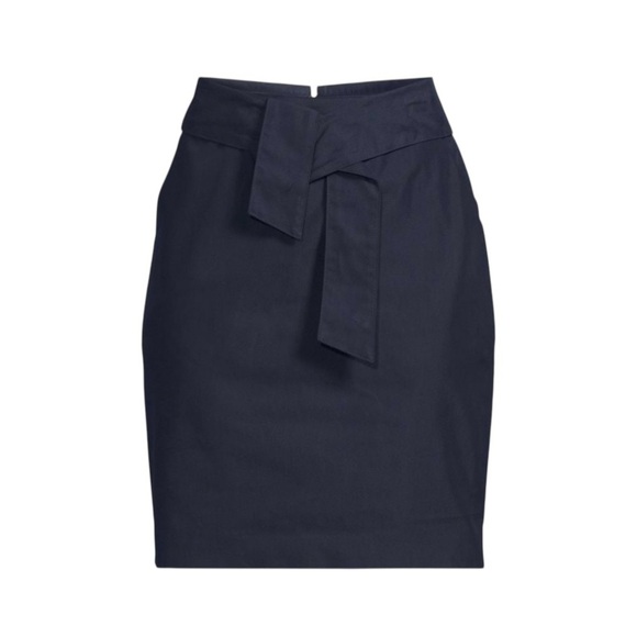 DKNY Front-Tie Classic Blue Mini Skirt NWT Size 12 - Picture 3 of 8